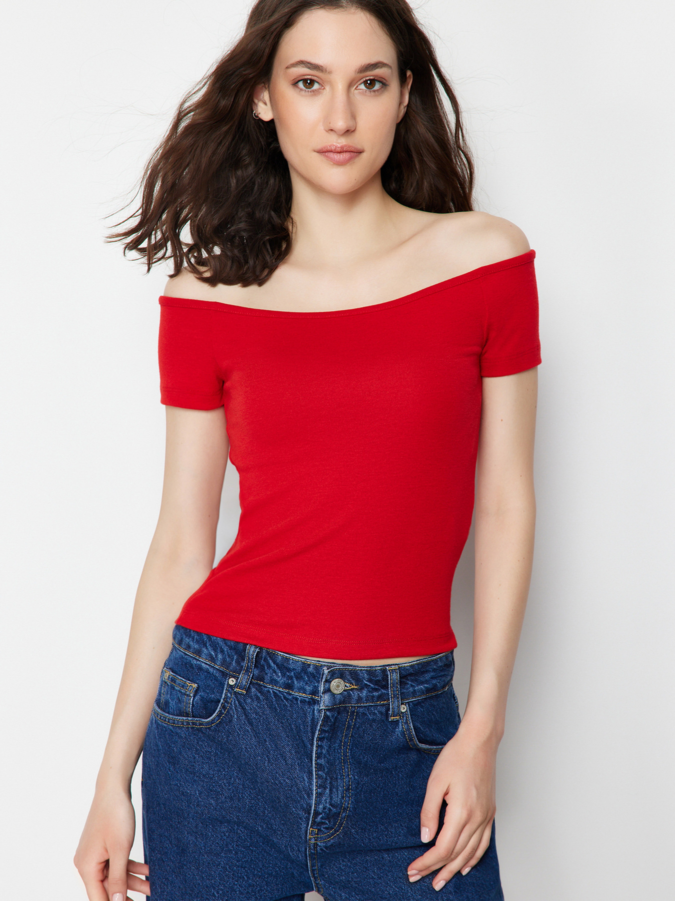 Набор футболок Trendyol модель TWOSS24BZ00310/Lacivert-Kirmizi Фото