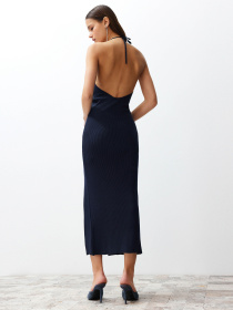 Платье миди Trendyol модель TWOSS24EL00252/Lacivert Фото