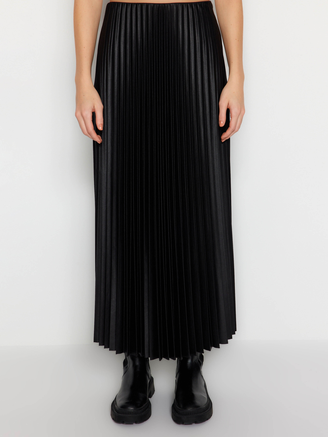 Юбка макси Trendyol модель TWOSS24ET00041/Siyah Фото