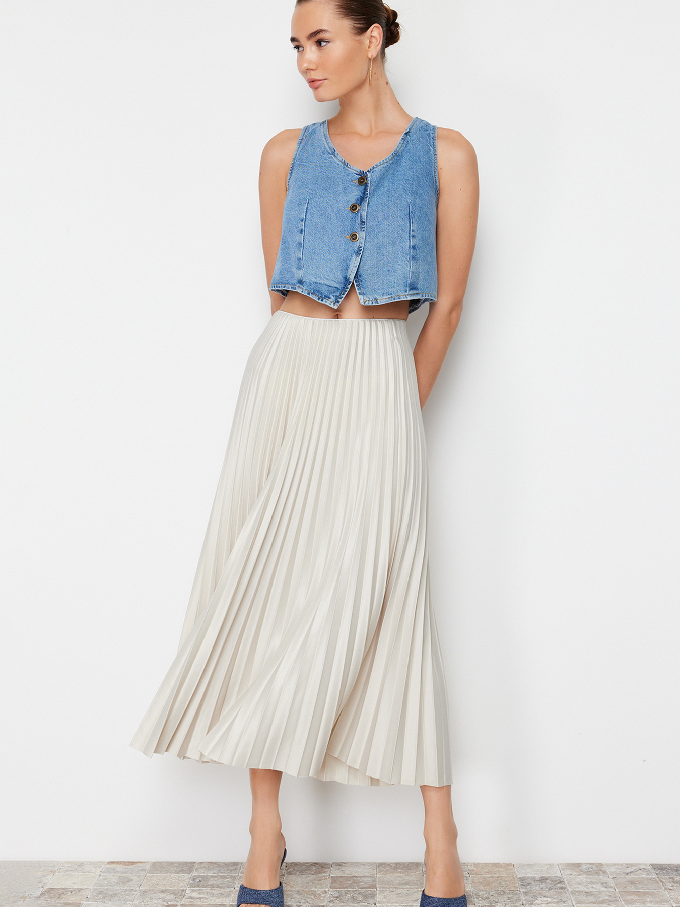 Юбка макси Trendyol модель TWOSS24ET00041/Tas Фото