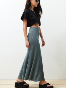 Спідниця максі Trendyol модель TWOSS24ET00089/Antrasit Фото