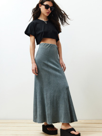 Спідниця максі Trendyol модель TWOSS24ET00089/Antrasit Фото