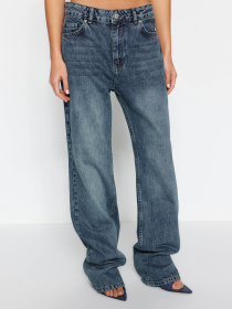 Широкие джинсы Trendyol модель TWOSS24JE00033/Mavi Фото