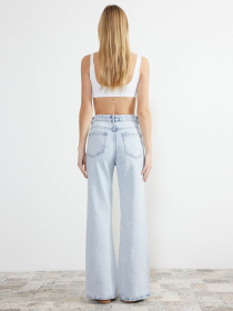 Джинси кльош Trendyol модель TWOSS24JE00109/Mavi Джинси кльош Trendyol модель TWOSS24JE00109/Mavi Фото