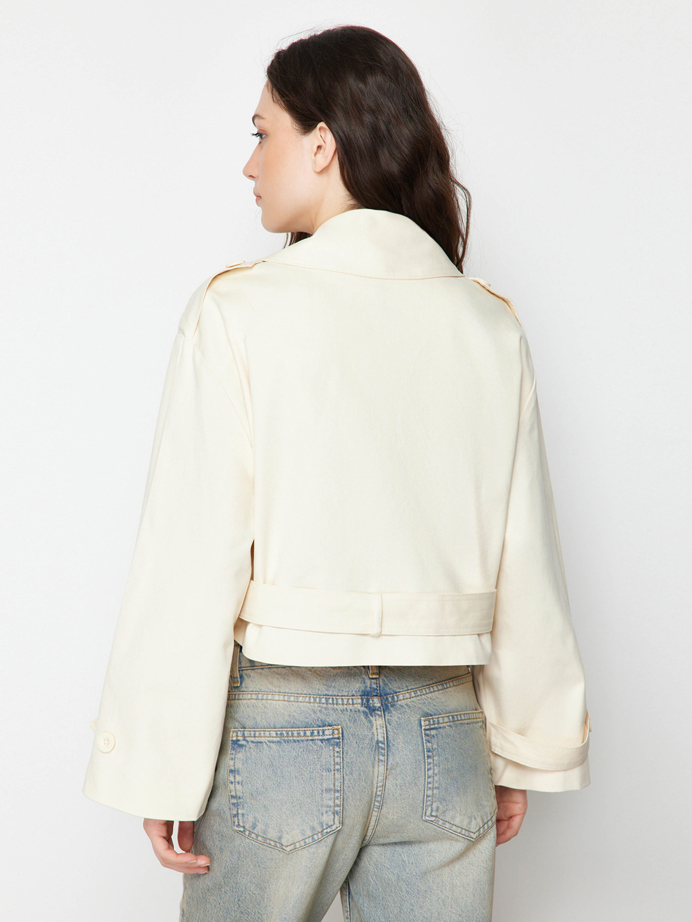 Демісезонна куртка Trendyol модель TWOSS24TR00023/Ekru Фото