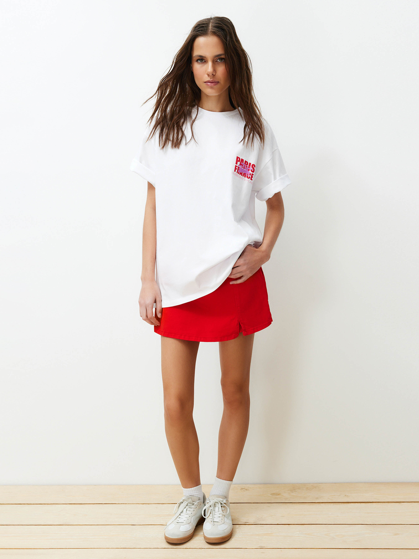 Футболка Trendyol модель TWOSS24TS00055/Beyaz Фото