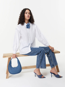 Рубашка Trendyol модель TCTSS24TG00023/Ekru Фото