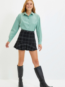 Юбка мини Trendyol модель TWOAW22ET0448/Siyah Фото