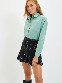 Юбка мини Trendyol модель TWOAW22ET0448/Siyah Фото