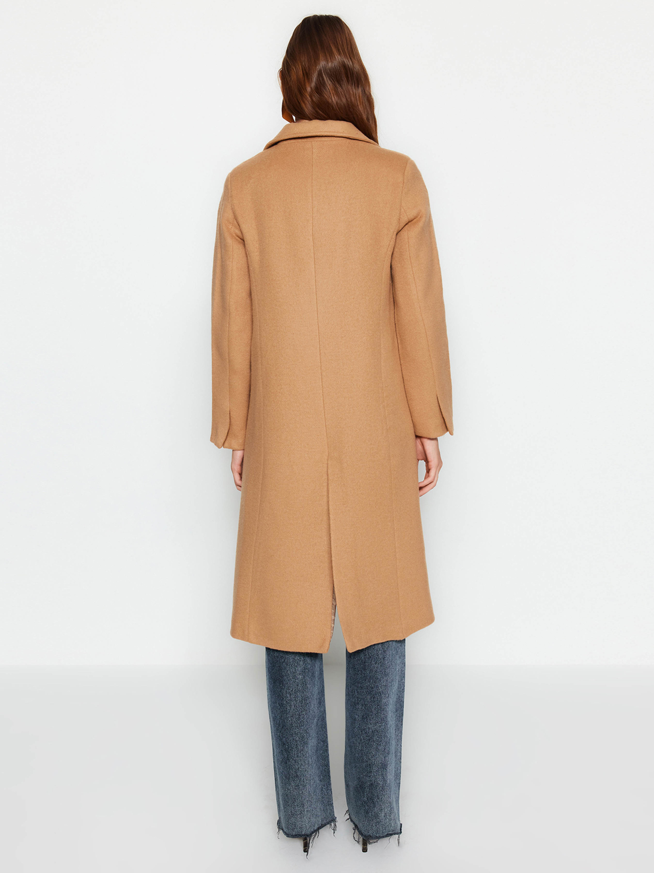 Пальто Trendyol модель TWOAW24KB00171/Bej Фото