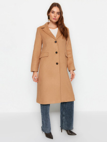 Пальто Trendyol модель TWOAW24KB00171/Bej Фото