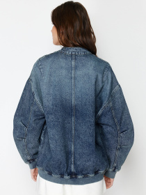 Джинсова куртка Trendyol модель TWOSS24CE00026/Koyu Mavi Фото