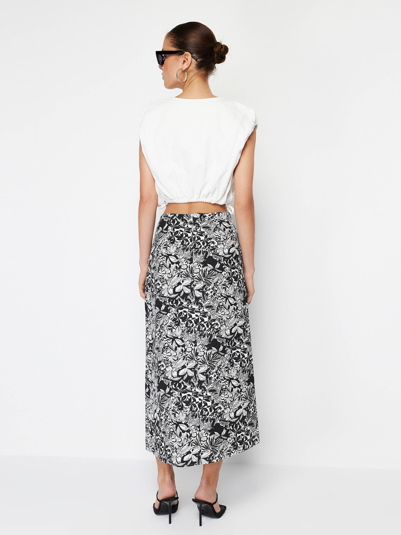 Спідниця максі Trendyol модель TWOSS24ET00104/Siyah Фото