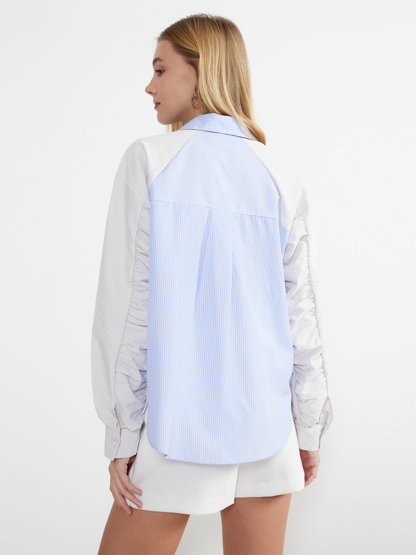 Сорочка повсякденна Trendyol модель TWOSS24GO00071/Mavi Сорочка повсякденна Trendyol модель TWOSS24GO00071/Mavi Фото