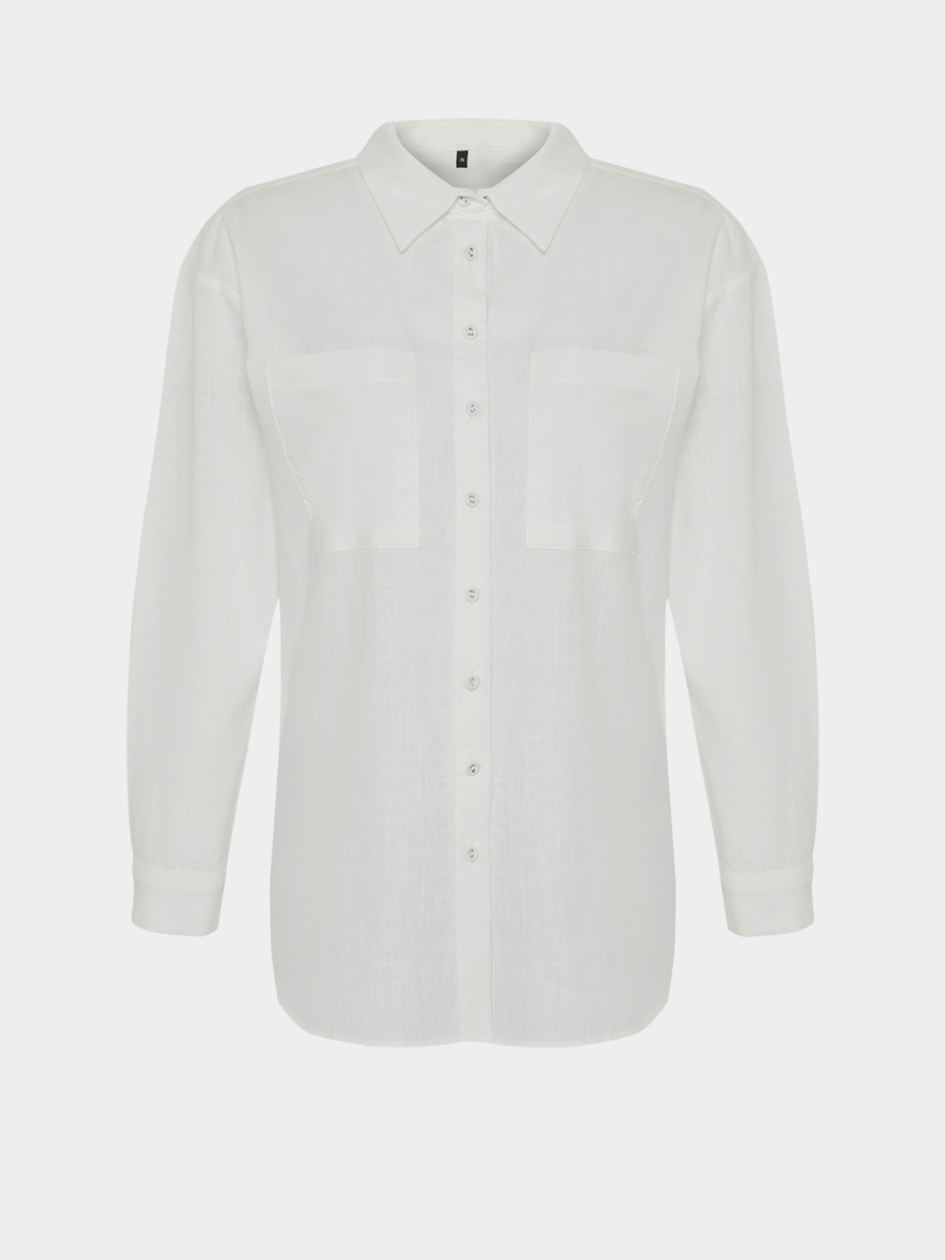 Сорочка Trendyol модель TWOSS24GO00072/Ekru Фото