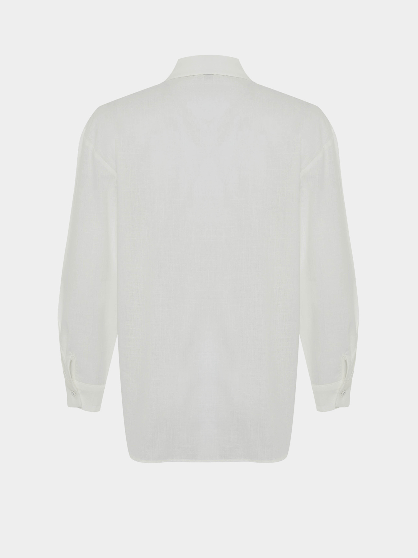 Сорочка Trendyol модель TWOSS24GO00072/Ekru Фото