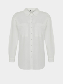 Сорочка Trendyol модель TWOSS24GO00072/Ekru Фото