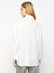 Сорочка повсякденна Trendyol модель TWOSS24GO00072/Ekru Фото