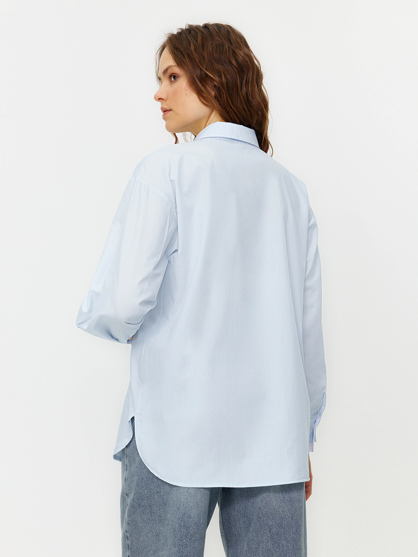 Рубашка Trendyol модель TWOSS24GO00073/Acik Mavi Фото