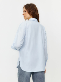 Рубашка Trendyol модель TWOSS24GO00073/Acik Mavi Фото
