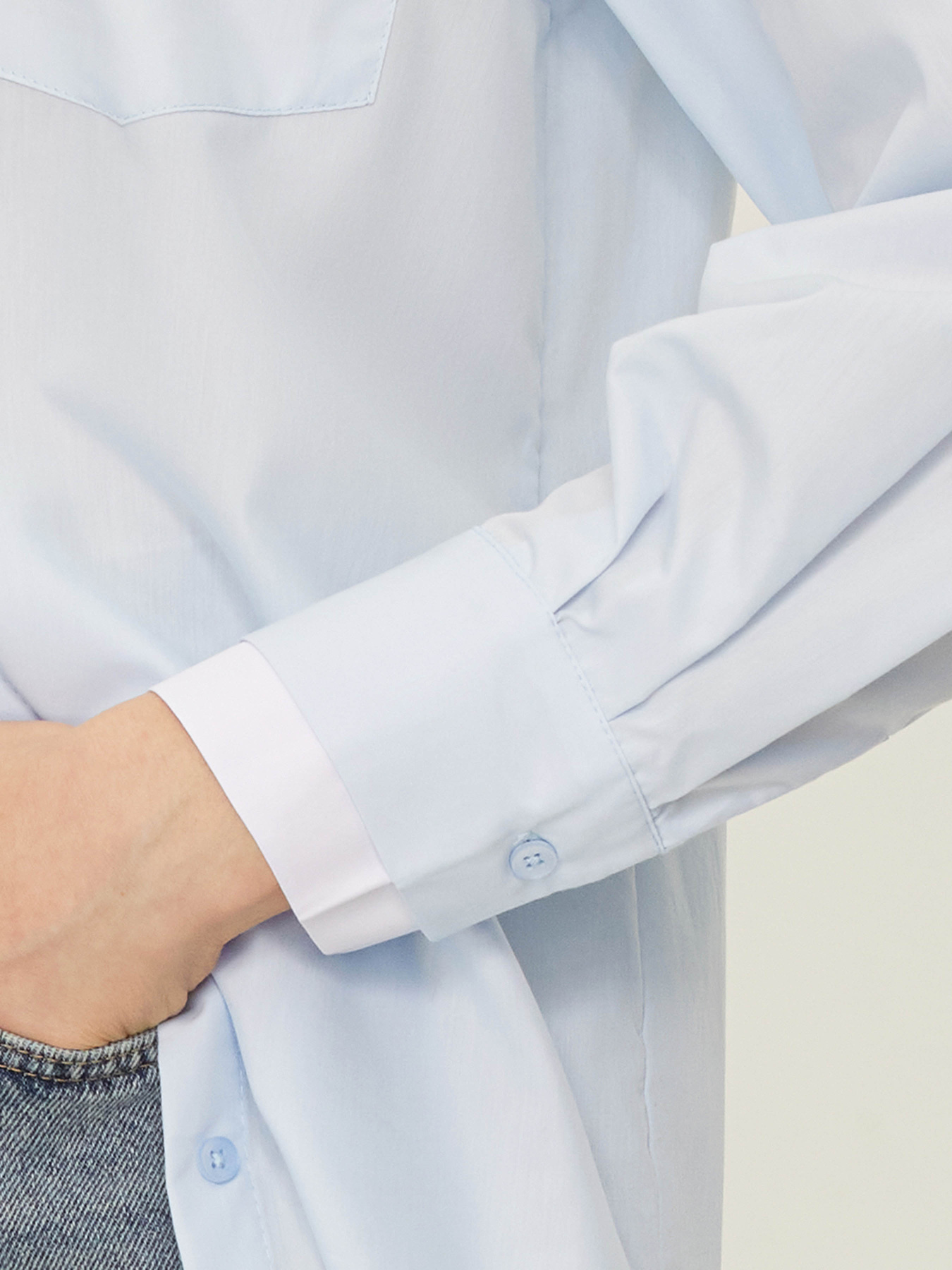 Сорочка повсякденна Trendyol модель TWOSS24GO00073/Acik Mavi Сорочка повсякденна Trendyol модель TWOSS24GO00073/Acik Mavi Фото