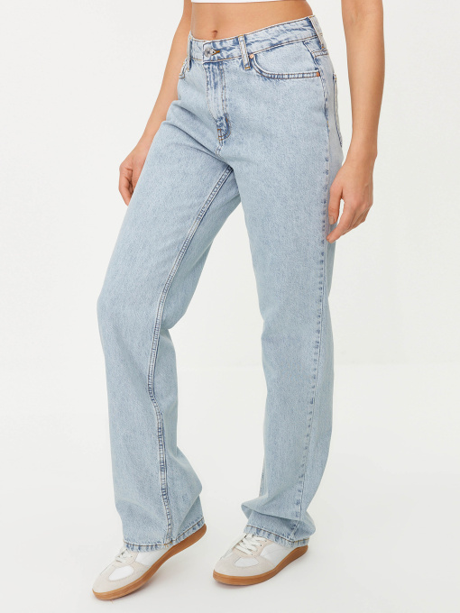 Широкие джинсы Trendyol модель TWOSS24JE00029/Acik Mavi Фото