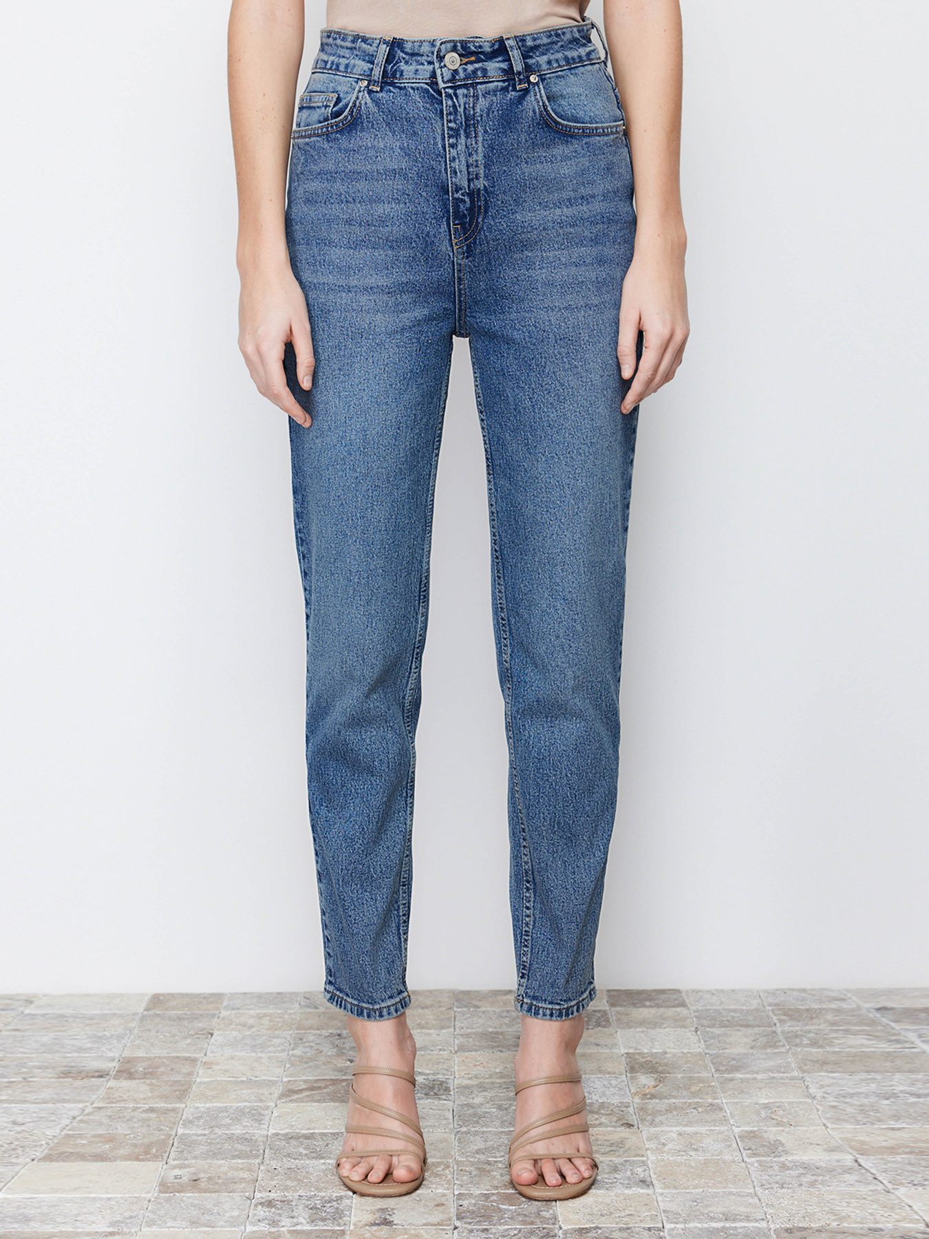 Прямі джинси Trendyol модель TWOSS24JE00039/Mavi Фото