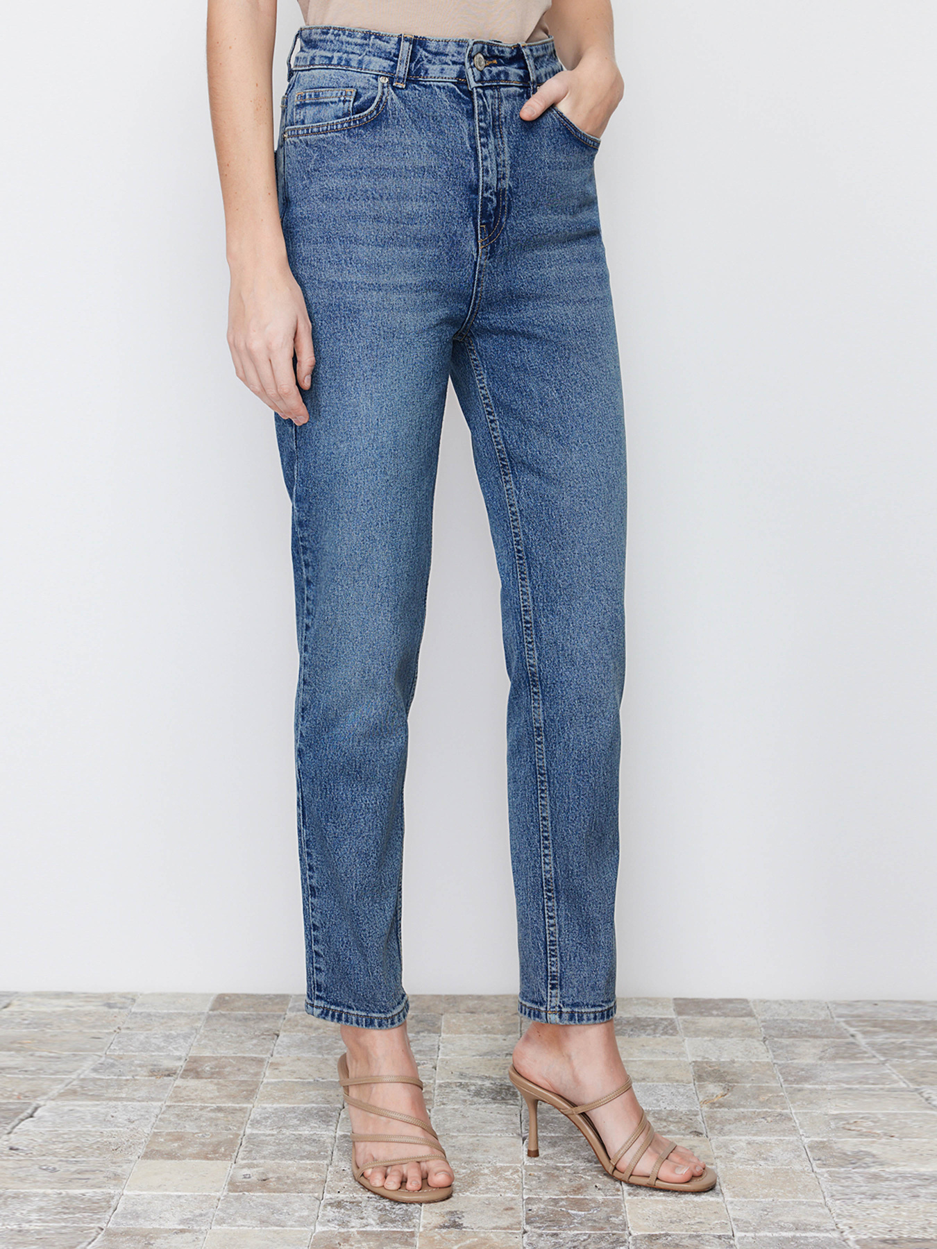 Прямі джинси Trendyol модель TWOSS24JE00039/Mavi Фото