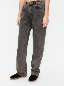 Широкі джинси Trendyol модель TWOSS24JE00169/Antrasit Фото