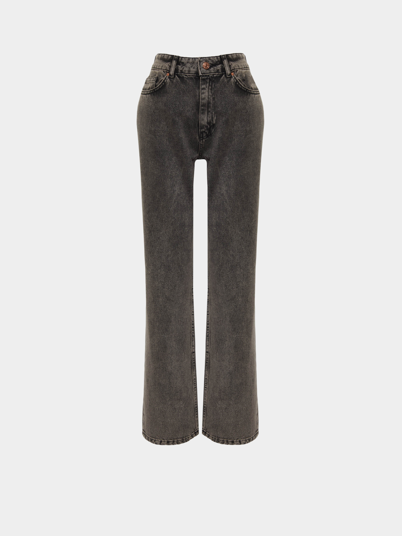 Широкі джинси Trendyol модель TWOSS24JE00169/Antrasit Фото