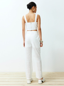 Брюки повседневные Trendyol модель TWOSS24PL00090/Ekru Фото