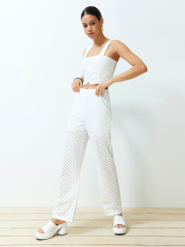 Повсякденні штани Trendyol модель TWOSS24PL00090/Ekru Фото