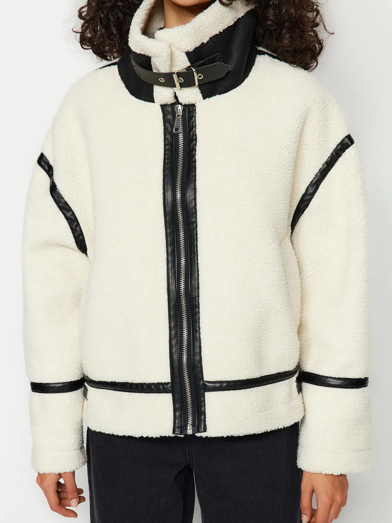 Дубленка Trendyol модель TWOAW24KB00215/Beyaz Фото