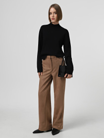 Штани палаццо Trendyol модель TWOAW25PL00053/Koyu Kahverengi Фото