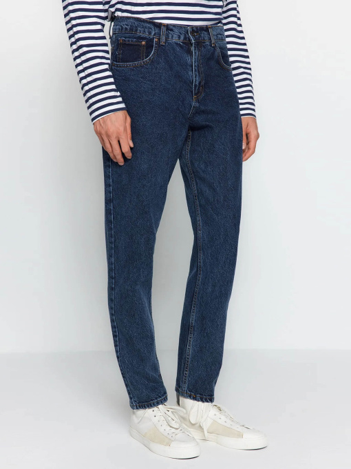 Прямые джинсы Trendyol модель TMNAW23JE00104/Lacivert-2006 Фото