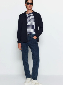 Прямі джинси Trendyol модель TMNAW23JE00104/Lacivert-2006 Фото