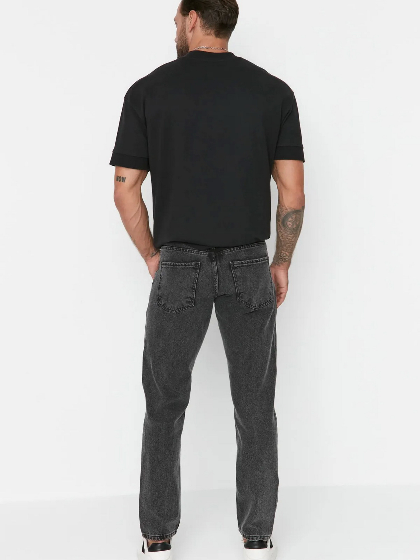 Прямые джинсы Trendyol модель TMNAW23JE00104/Antrasit Фото