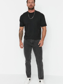 Прямые джинсы Trendyol модель TMNAW23JE00104/Antrasit Фото