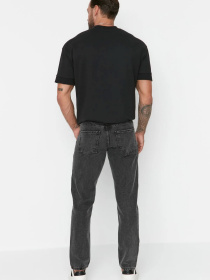 Прямі джинси Trendyol модель TMNAW23JE00104/Antrasit Фото