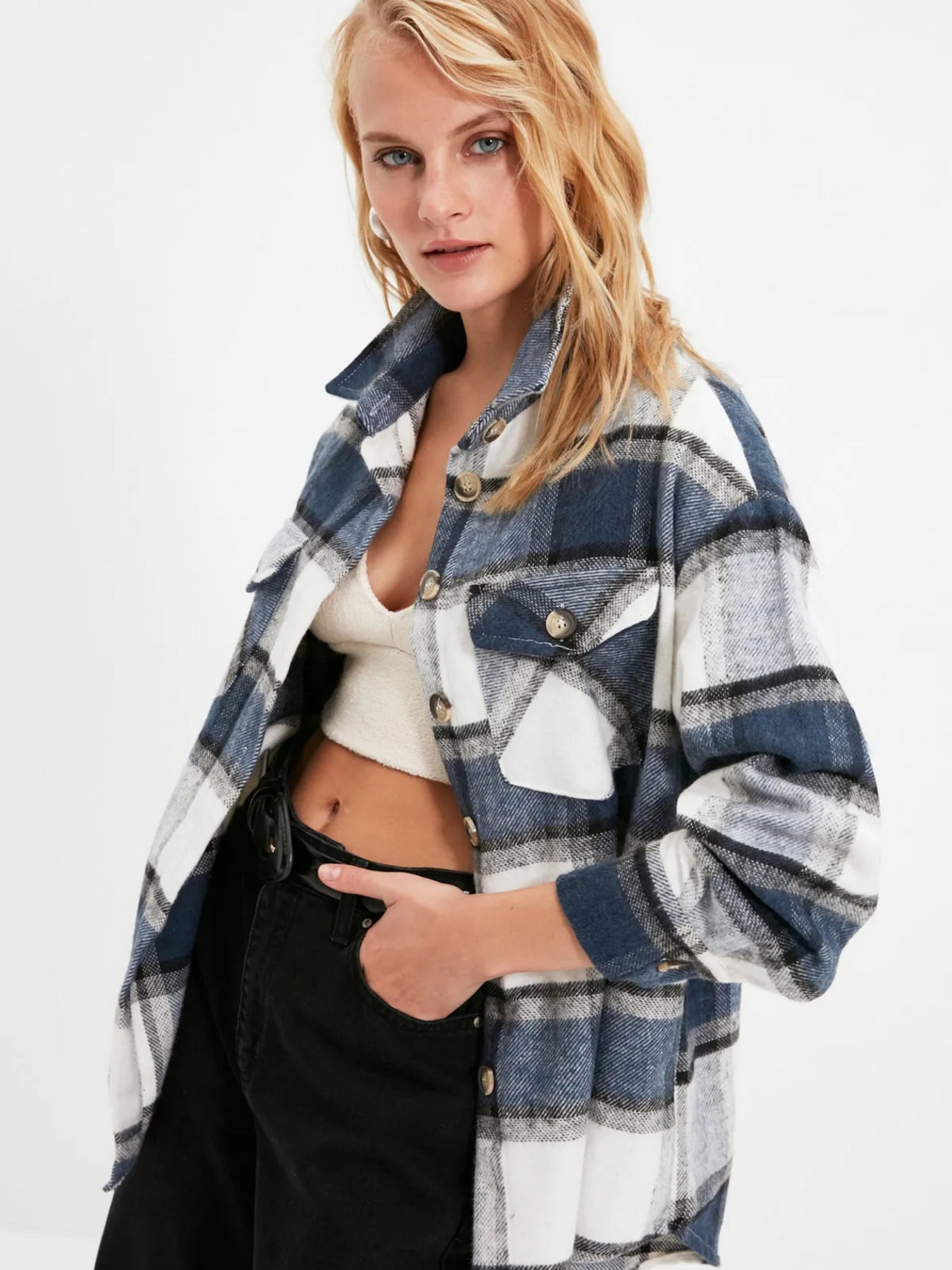 Сорочка Trendyol модель TWOAW21GO0273/Cok Renkli Фото