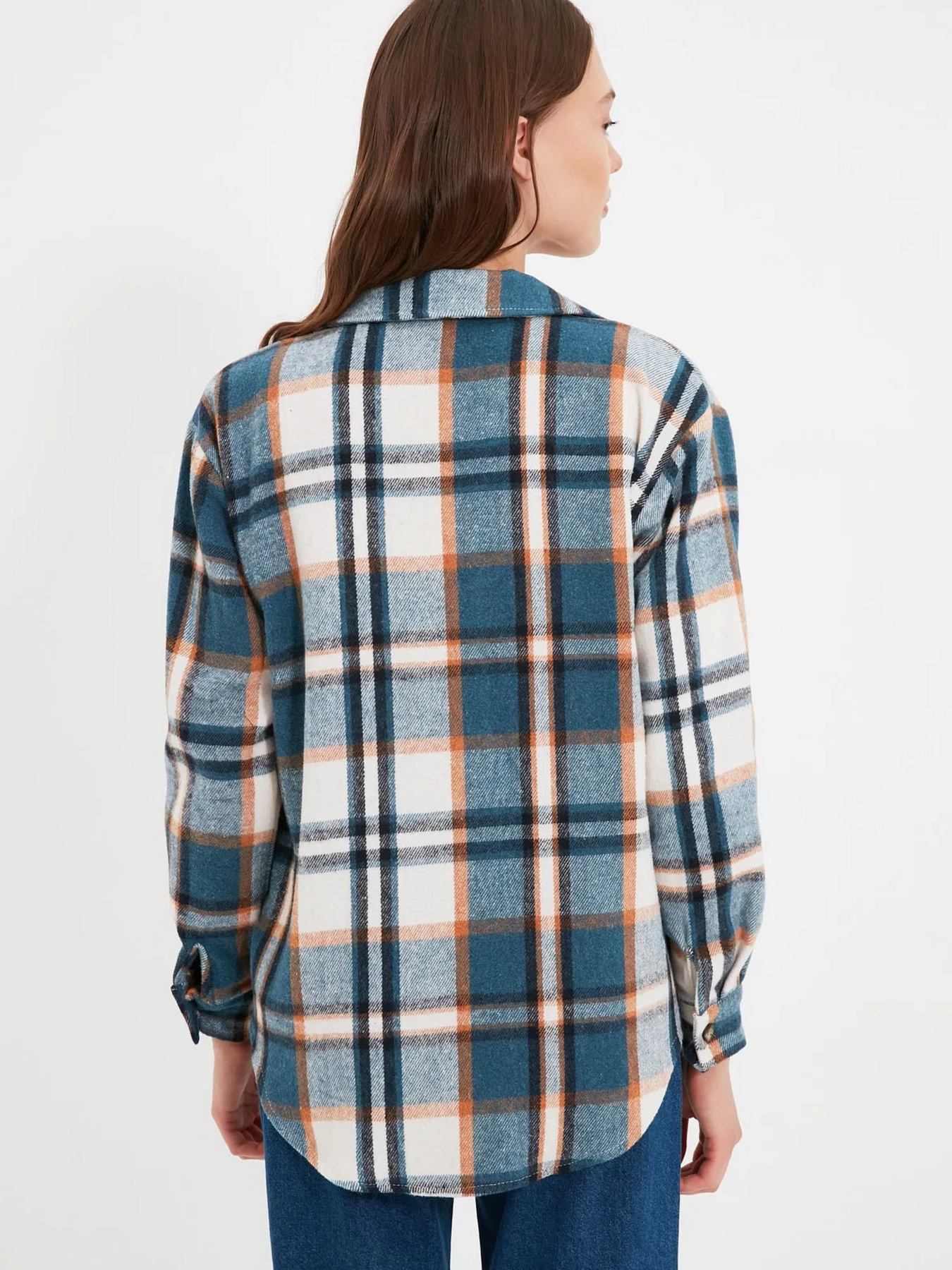 Сорочка повсякденна Trendyol модель TWOAW22GO0549/Mavi Фото