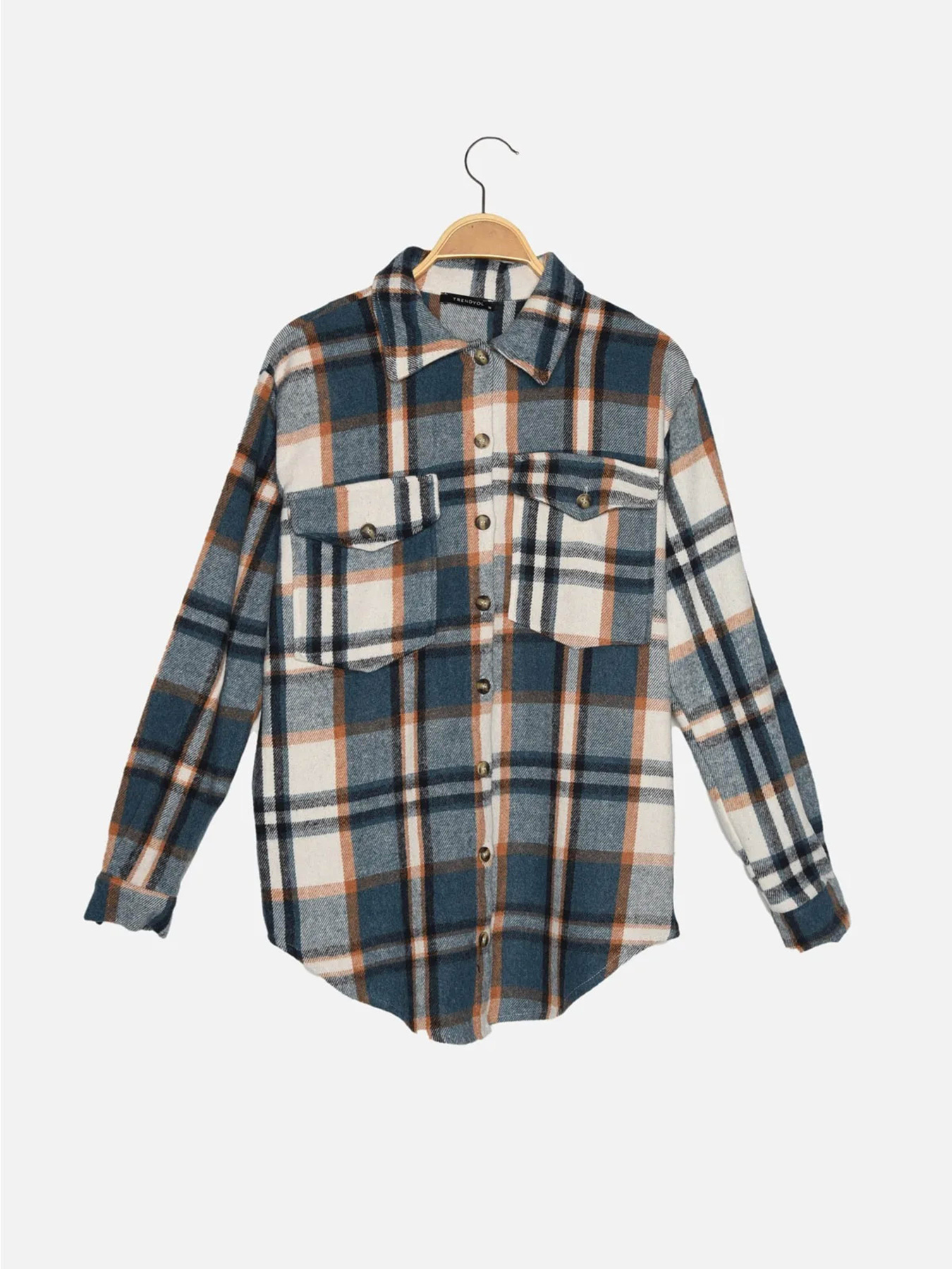 Сорочка повсякденна Trendyol модель TWOAW22GO0549/Mavi Фото