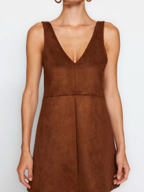 Сукня міні Trendyol модель TWOAW24EL00543/Kahverengi Фото