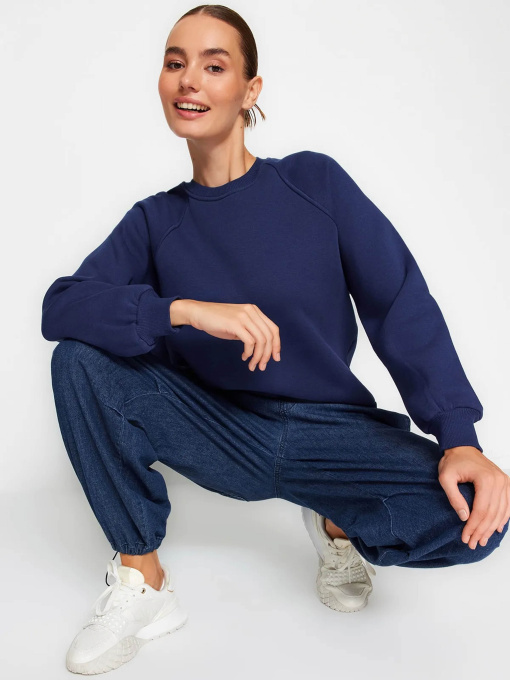 Свитшот Trendyol модель TWOAW24SW00104/Lacivert Фото