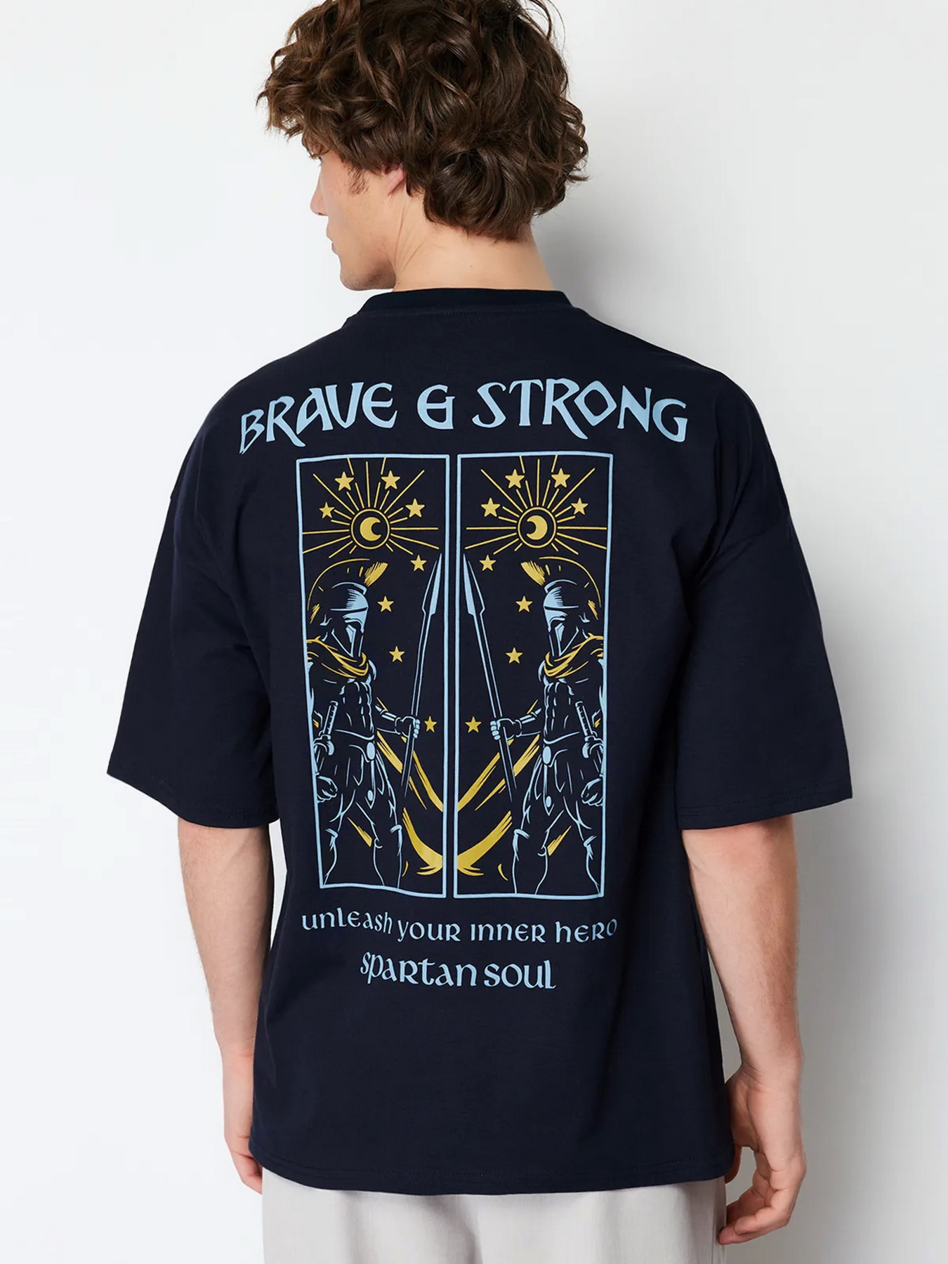 Футболка Trendyol модель TMNSS24TS00130/Lacivert*003 Фото