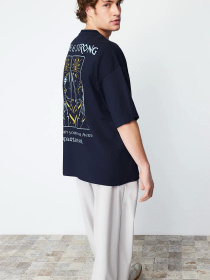 Футболка Trendyol модель TMNSS24TS00130/Lacivert*003 Фото