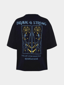 Футболка Trendyol модель TMNSS24TS00130/Lacivert*003 Фото