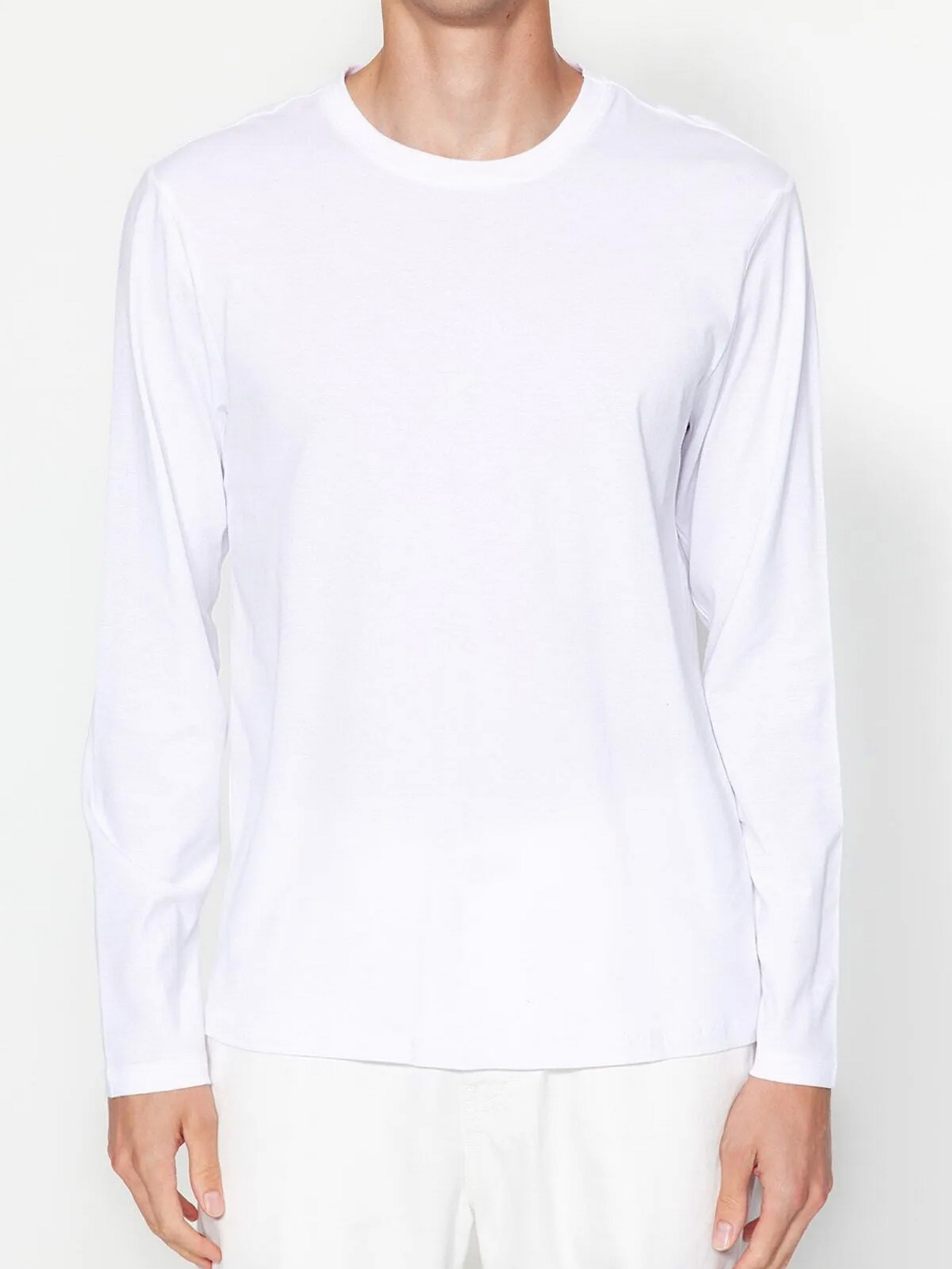 Лонгслив Trendyol модель TMNAW21TS0208/Beyaz*001 Фото
