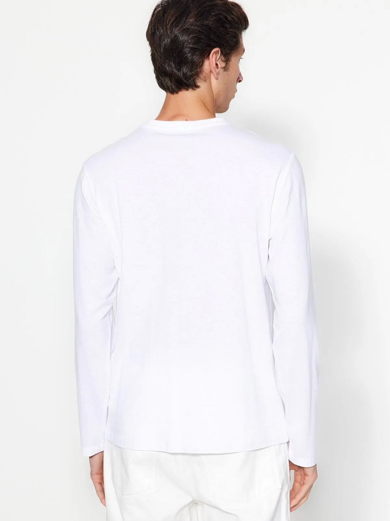 Лонгслив Trendyol модель TMNAW21TS0208/Beyaz*001 Фото