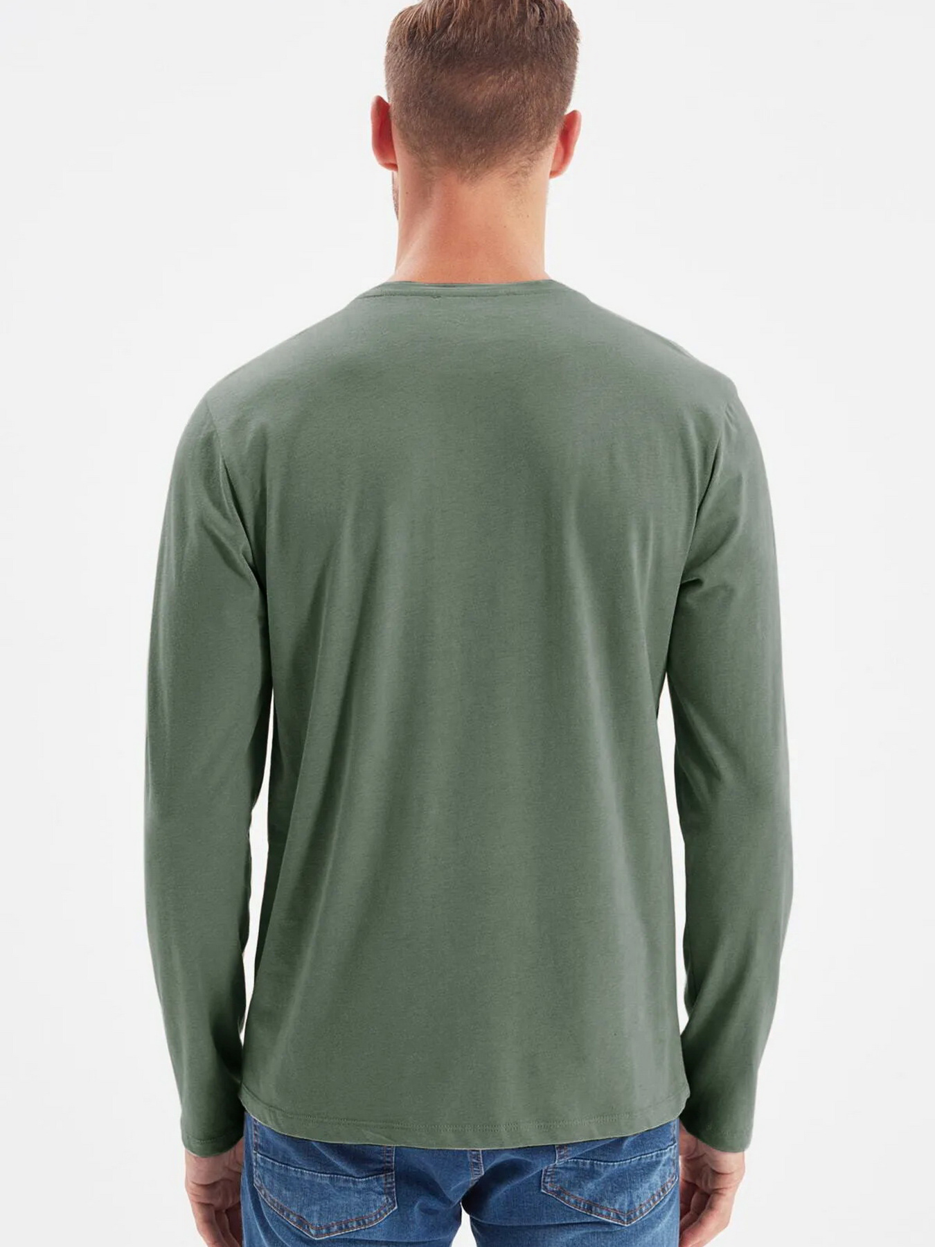 Лонгслів Trendyol модель TMNAW21TS0208/Koyu Yesil Фото